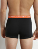 Набор мужских трусов-боксеров DIM Cotton Stretch (2шт) (Черный (Оранж/Голубой)) фото превью 3