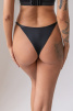 Женские трусы-стринги высокие KRIS LINE Simple (Черный) фото превью 2