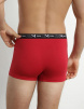 Набор мужских трусов-боксеров DIM Cotton Stretch (2шт) (Красный/Свинец) фото превью 3