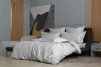 Простыня на резинке из сатина GERMAN GRASS Ash Grey Allure Grass (Светло-серый) фото превью 1