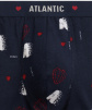 Набор мужских трусов-боксеров ATLANTIC 3D Love (2шт) (Темно-синий+красный) фото превью 5