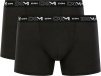 Набор мужских трусов-боксеров DIM Cotton Stretch (2шт) (Черный/Черный) фото превью 1
