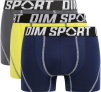 Набор мужских трусов-боксеров DIM Sport (3шт) (Серый/Синий/Зеленый) фото превью 1