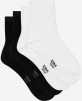 Набор женских носков DIM Basic Cotton (2 пары) (Белый/Черный) фото превью 2