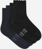 Набор женских носков DIM Dim Modal (2 пары) (Черный/Синий) фото превью 2
