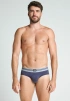 Набор мужских трусов-слипов JOCKEY Cotton Stretch (3шт) (Синий) фото превью 2