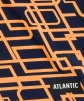 Мужские плавки-боксеры ATLANTIC Prints (Темно-синий+Светло-оранжевый) фото превью 2