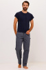 Домашние мужские брюки JOCKEY Everyday Soft (Синий) фото превью 4