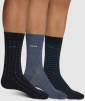 Набор мужских носков DIM Cotton Style (3 пары) (Синий/Джинсовый/Голубой) фото превью 1