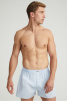Набор мужских трусов-шорт JOCKEY Boxer Woven (3шт) (Голубой) фото превью 4