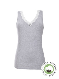 Женская майка SIELEI Naturalcotton (Grigio melange)