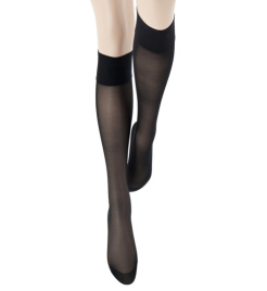 Женские гольфы LE BOURGET Semi-Opaque Satine 40 (Noir)