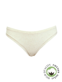 Женские трусы-бразилиана SIELEI Naturalcotton (Ecru melange)