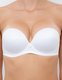 Бюстгальтер-бандо пуш-ап с плотной чашкой LORMAR Double Extra (Bianco)