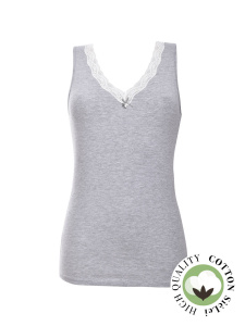 Женская майка SIELEI Naturalcotton (Grigio melange)