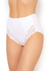 Женские трусы-слипы высокие JANIRA Lace Cotton Band (Blanco)