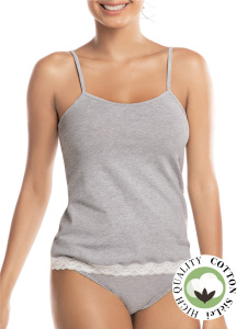 Женская майка SIELEI Naturalcotton (Grigio melange)