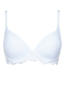 Бюстгальтер-балконет с плотной чашкой LORMAR Mousse Pizzo My Class (Bianco)