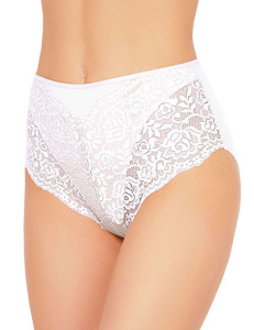 Женские трусы-слипы высокие JANIRA Lace Cotton Band (Blanco)