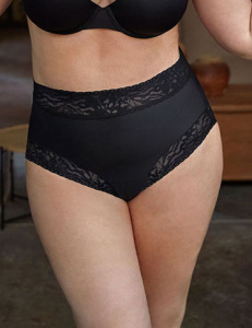 Женские трусы-слипы высокие JANIRA Softlace (Black)