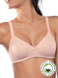 Бюстгальтер с мягкой чашкой SIELEI Naturalcotton (Rosa melange)
