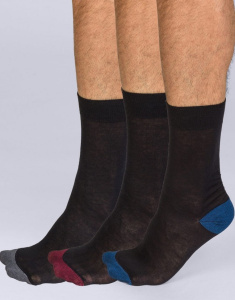 Набор мужских носков DIM Cotton Style (3 пары) (Черный)