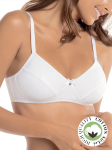 Бюстгальтер с мягкой чашкой SIELEI Naturalcotton (Bianco)