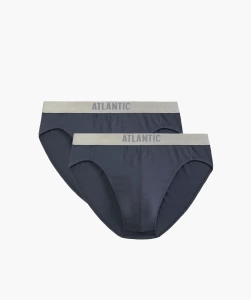 Набор мужских трусов-слипов ATLANTIC Basic (2шт) (Графитовый)