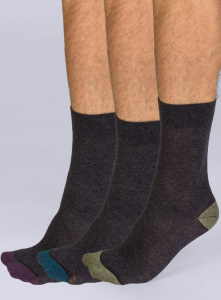 Набор мужских носков DIM Cotton Style (3 пары) (Антрацит)