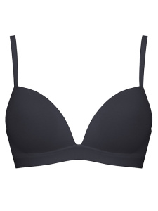 Бюстгальтер-треугольник с плотной чашкой LORMAR Triangolo Extra Cotton (Nero)