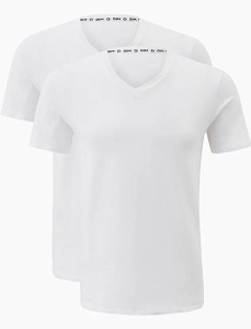 Набор мужских футболок DIM Green (2шт) (Белый/Белый)