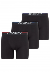 Набор мужских трусов-боксеров JOCKEY Cotton Stretch Comfort (3шт) (Черный)