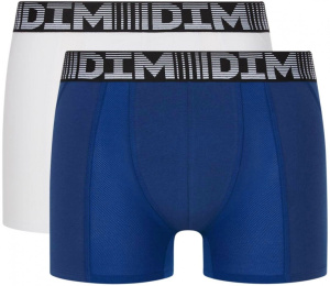 Набор мужских трусов-боксеров DIM 3D Flex Air (2шт) (Синий/Белый)