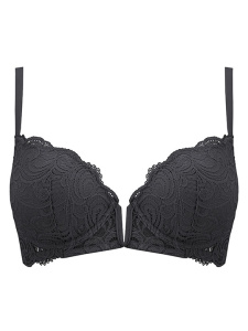 Бюстгальтер-балконет с плотной чашкой LORMAR Frizzante V-Bra (Nero)