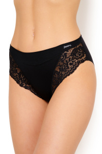 Женские трусы-слипы высокие JANIRA Lace Cotton Band (Negro)