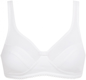 Бюстгальтер с мягкой чашкой DIM Generous Organic Cotton (Белый)