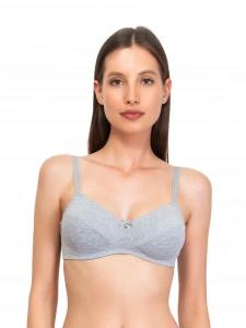 Бюстгальтер с мягкой чашкой SIELEI Naturalcotton (Grigio_melange)