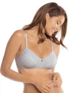 Бюстгальтер с мягкой чашкой SIELEI Naturalcotton (Grigio melange)