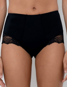 Женские трусы-слипы высокие корректирующие LORMAR Perfect new My Class (Nero)