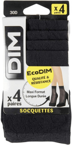 Набор женских носков DIM Green 30 (4 пары) (Черный)