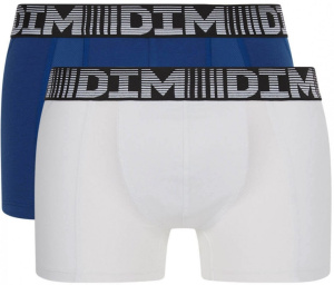 Набор мужских трусов-боксеров DIM 3D Flex Air (2шт) (Синий/Белый)