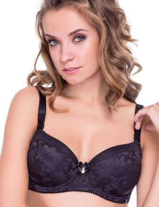 Бюстгальтер-балконет с плотной чашкой LEILIEVE Haute Couture (Nero)