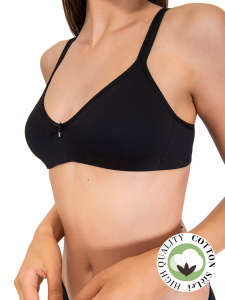 Бюстгальтер с мягкой чашкой SIELEI Naturalcotton (Nero)