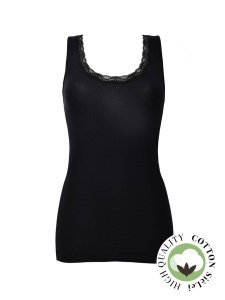 Женская майка SIELEI Naturalcotton (Nero)