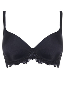 Бюстгальтер-балконет с плотной чашкой LORMAR Mousse Pizzo My Class (Nero)