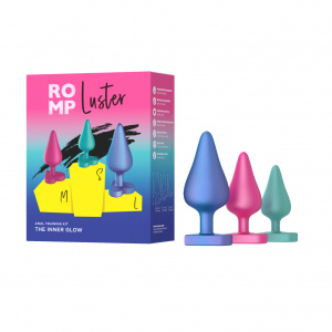 Набор анальных пробок ROMP Luster (3шт)