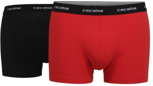 Набор мужских трусов-боксеров CECEBA (2шт) (Красный/Черный)