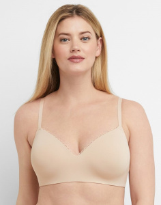 Бюстгальтер с плотной чашкой MAIDENFORM Wireless (Телесный)