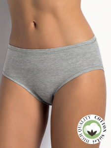 Женские трусы-слипы SIELEI Naturalcotton (Grigio melange)