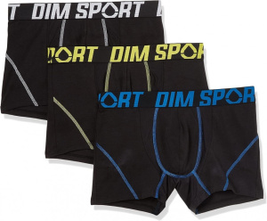 Набор мужских трусов-боксеров DIM Sport (3шт) (Черный)